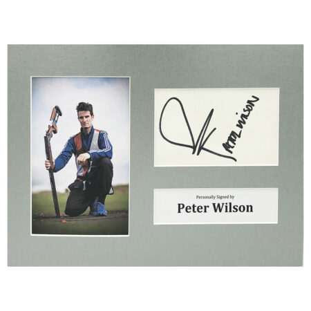 Signed Peter Wilson Photo Display - 12x8 Olympic Icon