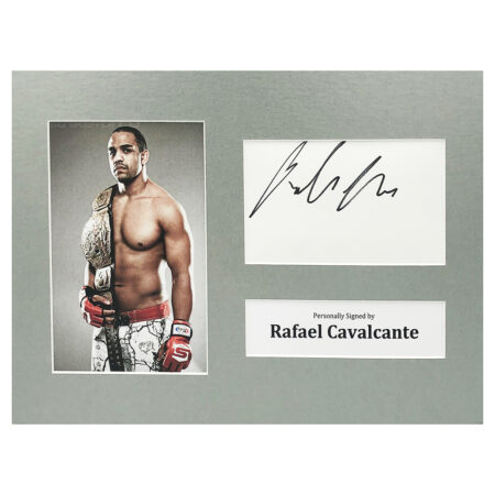 Signed Rafael Cavalcante Photo Display - 12x8 UFC Icon