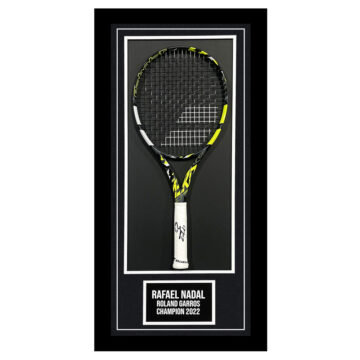 Signed Rafael Nadal Framed Racket - Roland Garros Champion 2022