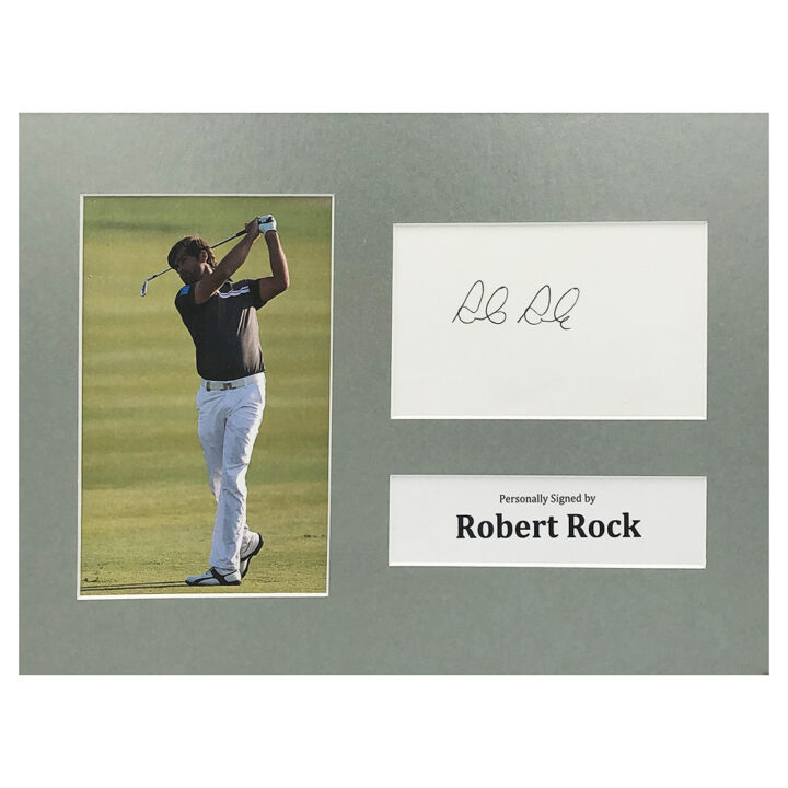 Signed Robert Rock Photo Display - 12x8 Golf Icon