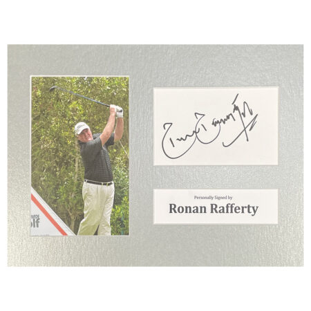 Signed Ronan Rafferty Photo Display - 12x8 Golf Icon