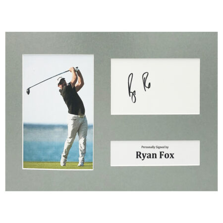 Signed Ryan Fox Photo Display - 12x8 Golf Icon