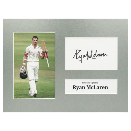 Signed Ryan McLaren Photo Display - 12x8 South Africa Cricket Icon