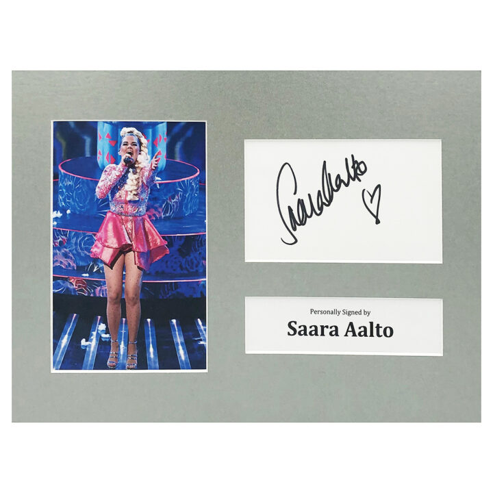 Signed Saara Aalto Photo Display - 12x8 Music Icon