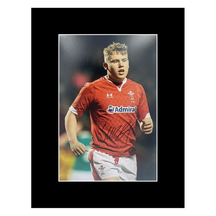 Signed Sam Costelow Photo Display 16x12 - Wales Rugby Icon