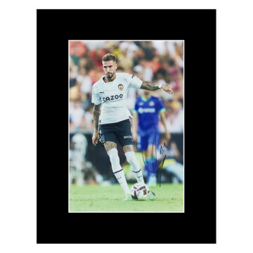 Signed Samu Castillejo Photo Display - 16x12 Valencia Icon