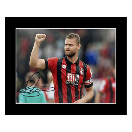 Signed Simon Francis Photo Display - 10x8 Bournemouth Captain