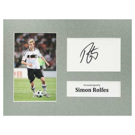 Signed Simon Rolfes Photo Display - 12x8 Germany Icon