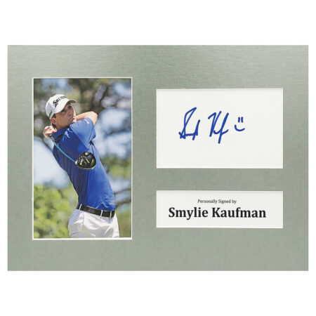 Signed Smylie Kaufman Photo Display - 12x8 Golf Icon