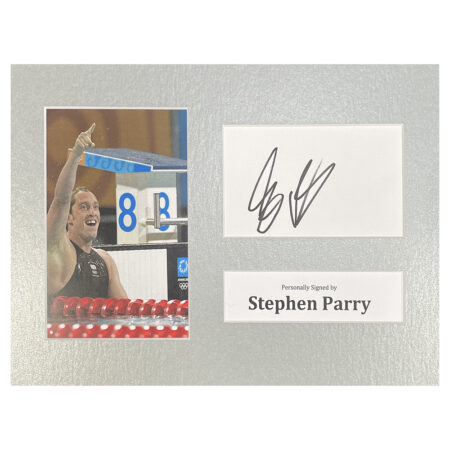 Signed Stephen Parry Photo Display - 12x8 Olympic Icon