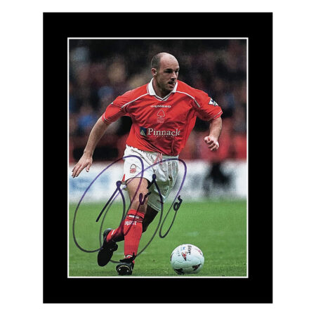 Signed Steve Stone Photo Display 10x8 - Nottingham Forest Icon