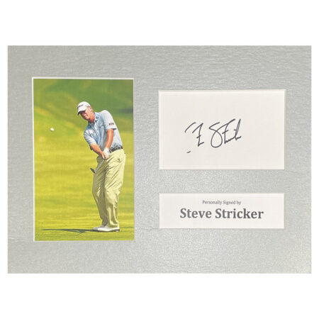 Signed Steve Stricker Photo Display - 12x8 Golf Icon