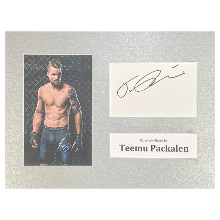 Signed Teemu Packalen Photo Display - 12x8 UFC Icon