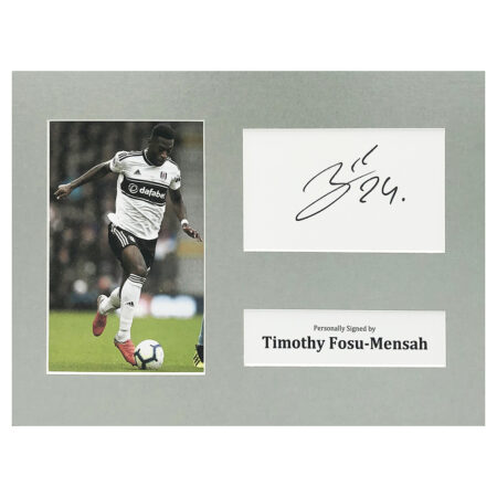 Signed Timothy Fosu-Mensah Photo Display - 12x8 Fulham Icon