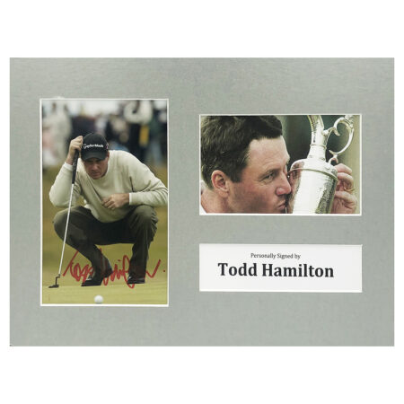 Signed Todd Hamilton Photo Display - 12x8 The Open Winner 2004