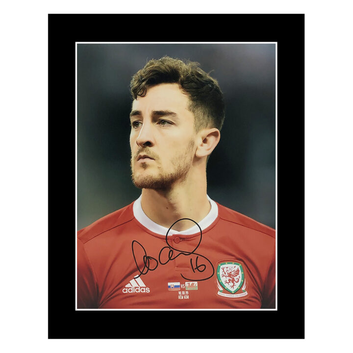 Signed Tom Lockyer Photo Display - 12x10 Wales Icon Autograph