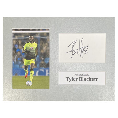 Signed Tyler Blackett Photo Display - 12x8 Reading Icon