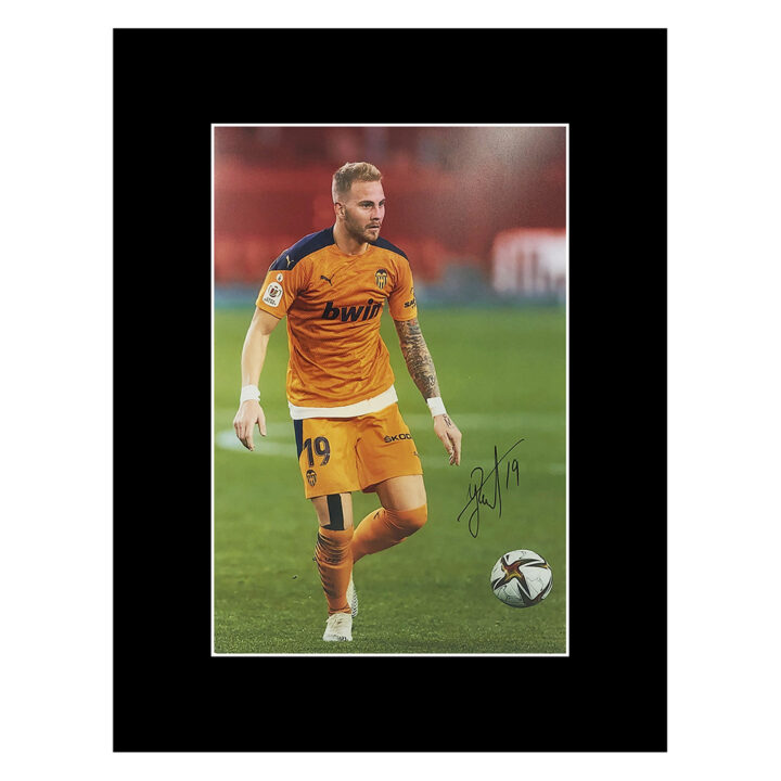 Signed Uros Racic Photo Display - 16x12 Valencia Icon