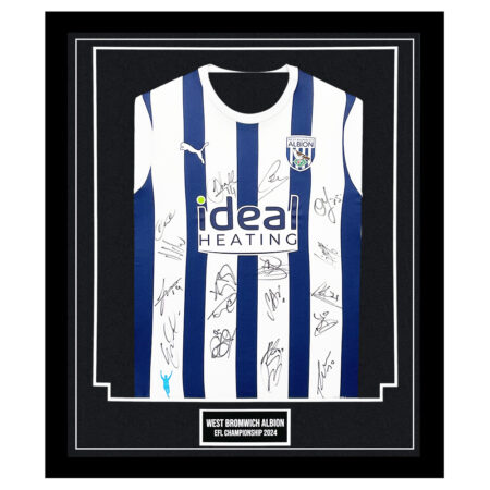 Signed West Bromwich Albion Framed Shirt - EFL Championship 2024