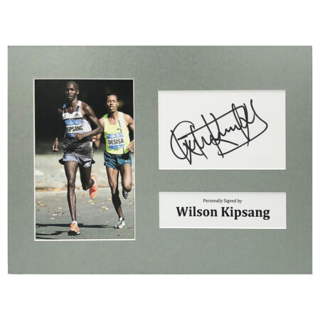 Signed Wilson Kipsang Photo Display - 12x8 Olympic Icon