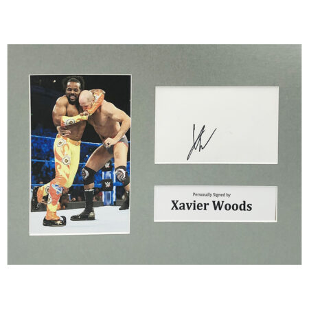 Signed Xavier Woods Photo Display - 12x8 Wrestling Icon