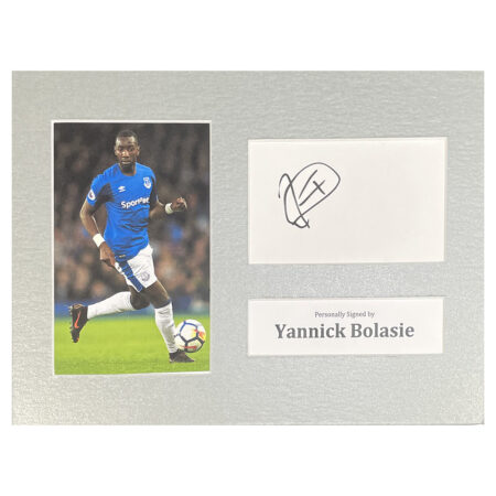 Signed Yannick Bolasie Photo Display - 12x8 Everton Icon