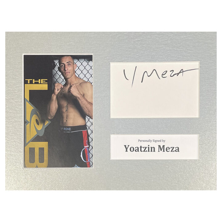 Signed Yoatzin Meza Photo Display - 12x8 UFC Icon