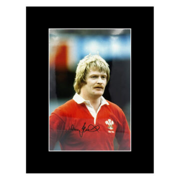 Steve Fenwick Signed Photo Display 16x12 - Wales Rugby Icon