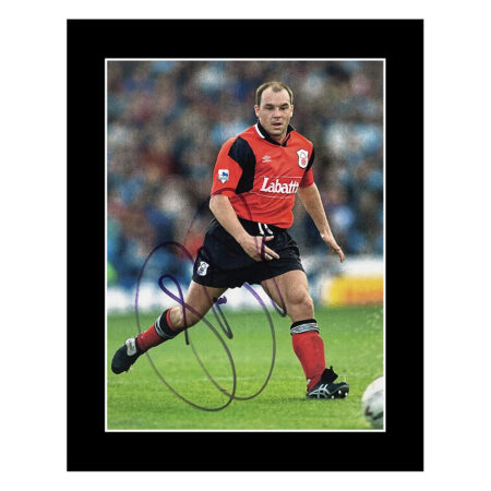 Steve Stone Signed Photo Display - 10x8 Nottingham Forest Icon