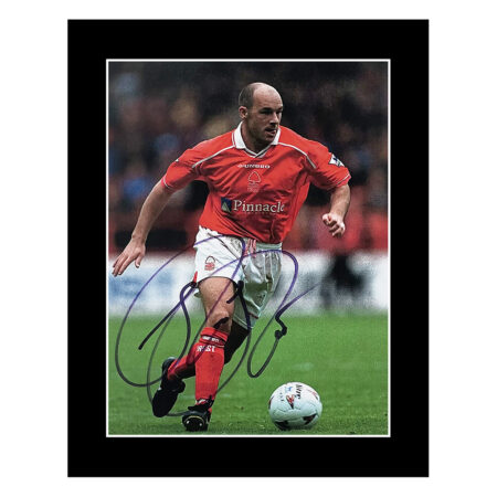 Steve Stone Signed Photo Display - 12x8 Nottingham Forest Autograph