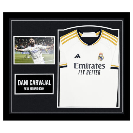 Signed Dani Carvajal Framed Display - Real Madrid Icon