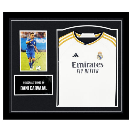 Framed Dani Carvajal Signed Display - Real Madrid Autograph