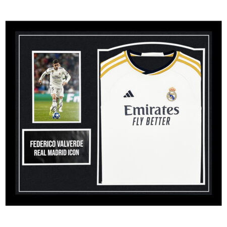 Signed Federico Valverde Framed Display - Real Madrid Icon