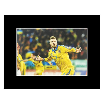 Andriy Yarmolenko Autograph Photo Display 16x12 - Ukraine Icon