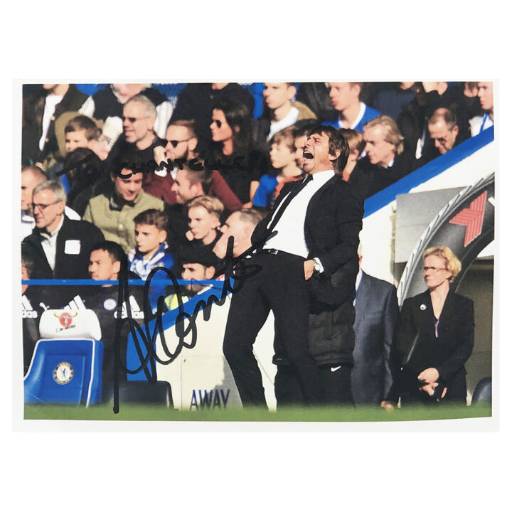 Antonio Conte Signed Photo - Dedicated to Chantelle