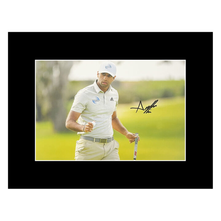 Autograph Aaron Rai Photo Display 16x12 - Golf Icon