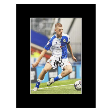 Autograph Adam Wharton Photo Display 16x12 - Blackburn Rovers FC Icon