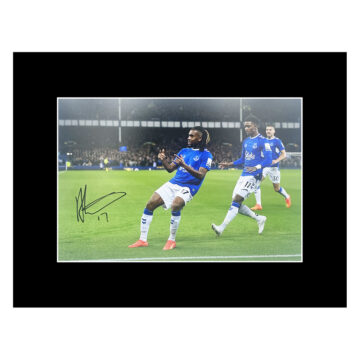 Autograph Alex Iwobi Photo Display 16x12 - Everton Icon