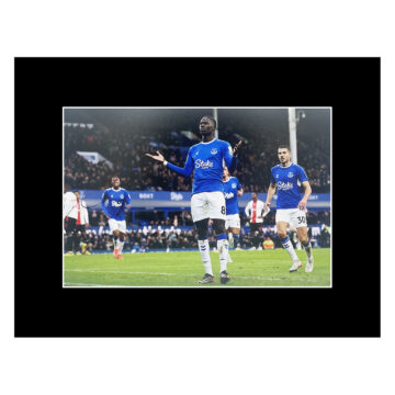 Autograph Amadou Onana Photo Display 16x12 - Everton Icon