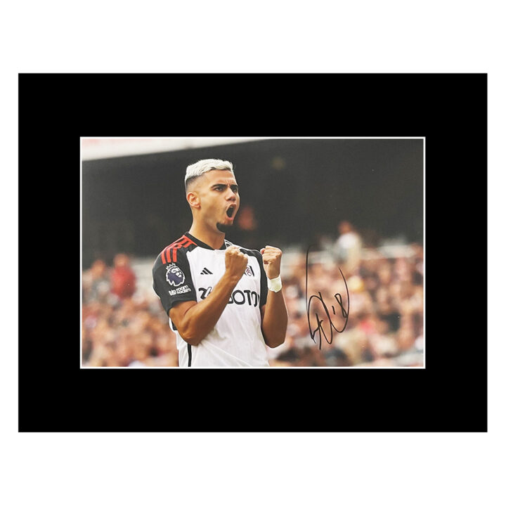 Autograph Andreas Pereira Photo Display 16x12 - Fulham Football Club