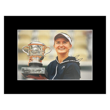 Autograph Barbora Krejcikova Photo Display 16x12 - French Open Winner 2021