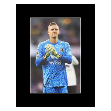 Autograph Bernd Leno Photo Display 16x12 - Fulham FC Goalkeeper