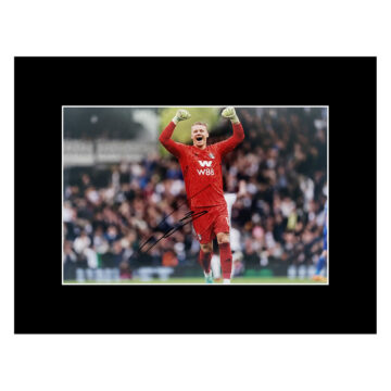 Autograph Bernd Leno Photo Display 16x12 - Fulham FC Icon