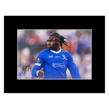 Autograph Calvin Bassey Photo Display 16x12 - Glasgow Rangers Icon