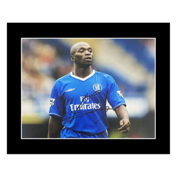 Autograph Claude Makelele Photo Display 12x10 - Chelsea Icon