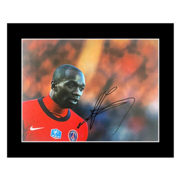 Autograph Claude Makelele Photo Display 12x10 - PSG Icon