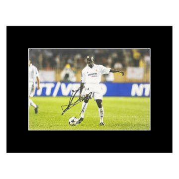 Autograph Claude Makelele Photo Display 16x12 - Real Madrid Icon