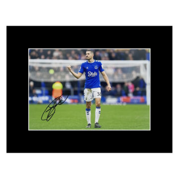 Autograph Conor Coady Photo Display 16x12 - Everton Icon