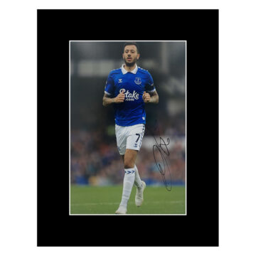 Autograph Dwight McNeil Photo Display 16x12 - Everton Football Club