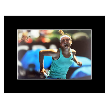 Autograph Elise Mertens Photo Display 16x12 - Tennis WTA Tour